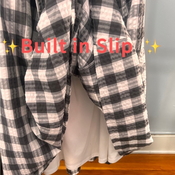Torrid Seersucker Gingham Peasant Midi Dress - Picture 6 of 7
